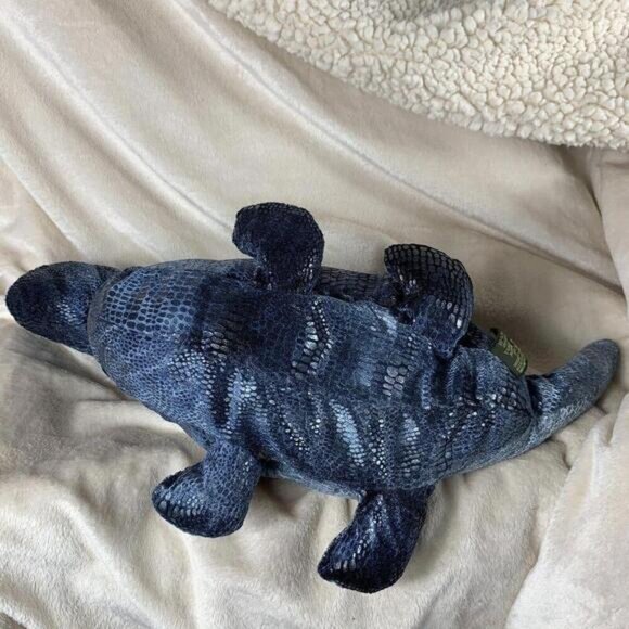 NWT Russ Zonies Plato Earth Zone Brontosaurus Blue Dinosaur Plush Stuffed Toy - Picture 8 of 14